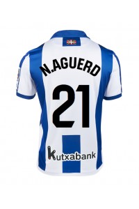 Fotbalové Dres Real Sociedad Nayef Aguerd #21 Domácí Oblečení 2024-25 Krátký Rukáv